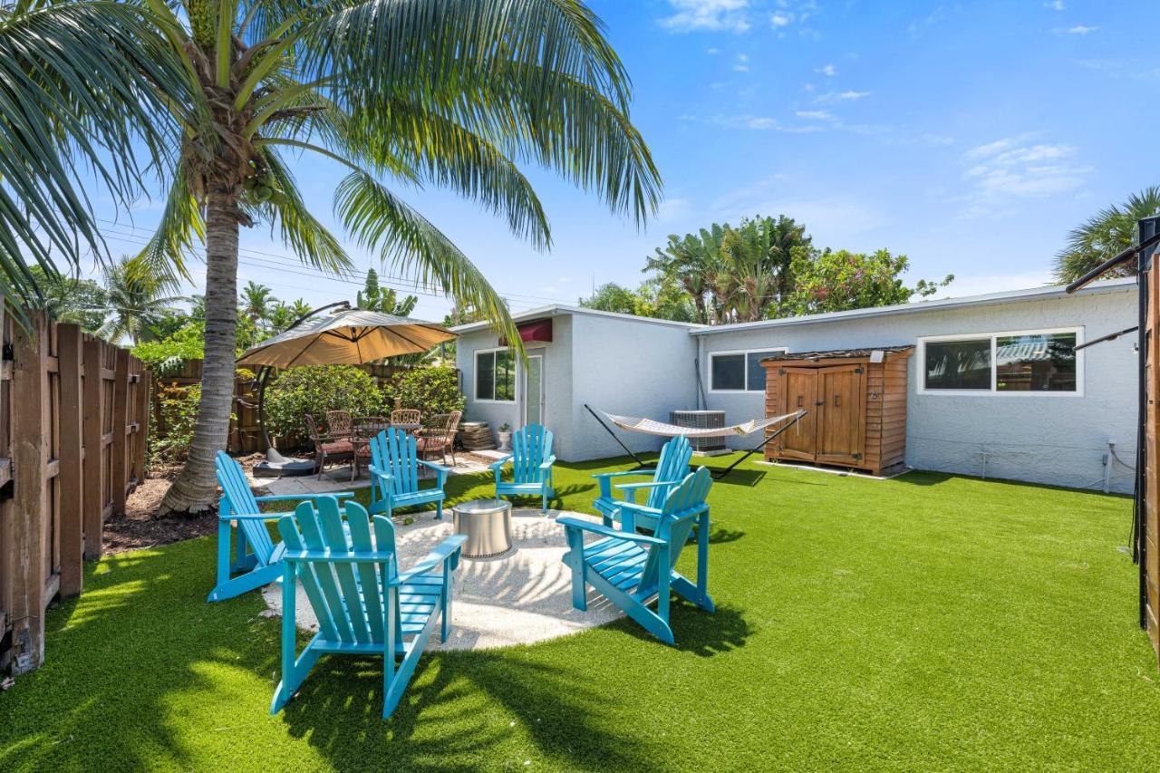 Palms Retreat! Giant Heated Pool-Hottub-Firepit-5Min2Beach-Pets-Ev Chgr Fort Lauderdale Kültér fotó