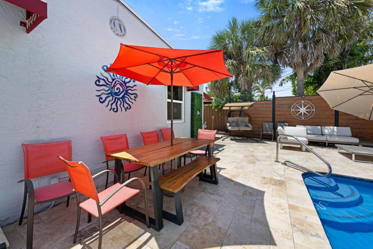 Palms Retreat! Giant Heated Pool-Hottub-Firepit-5Min2Beach-Pets-Ev Chgr Fort Lauderdale Kültér fotó