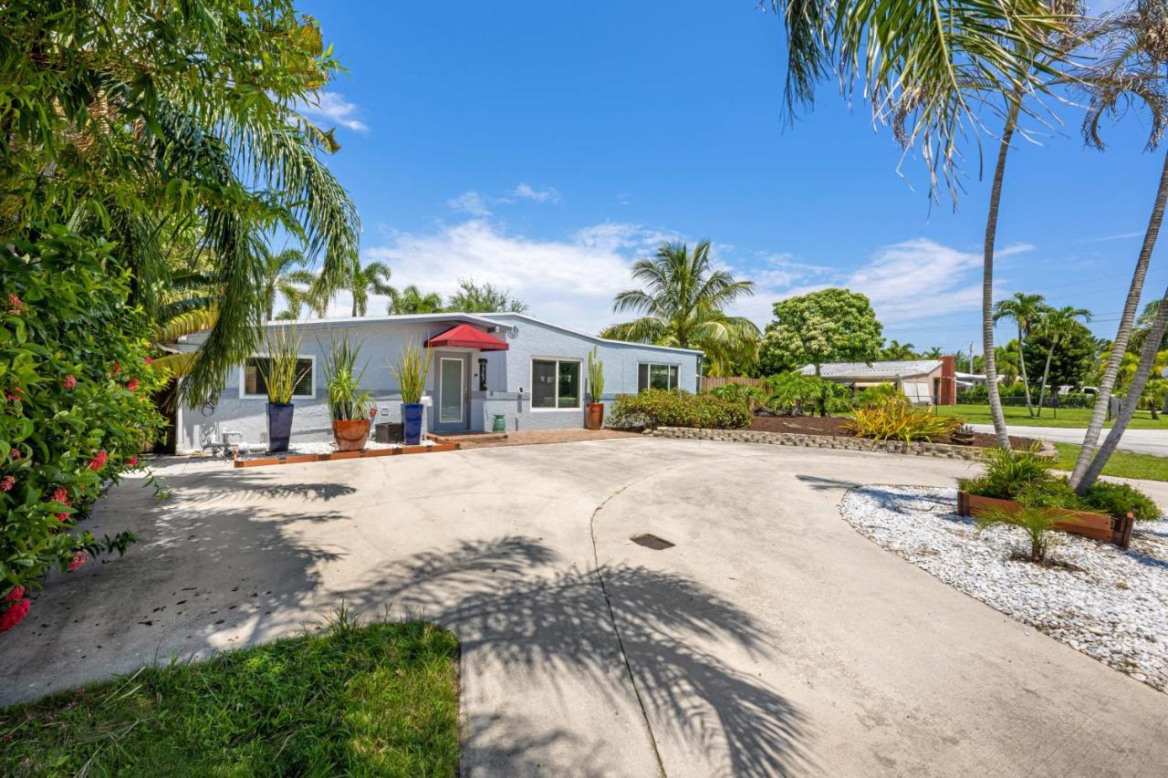 Palms Retreat! Giant Heated Pool-Hottub-Firepit-5Min2Beach-Pets-Ev Chgr Fort Lauderdale Kültér fotó