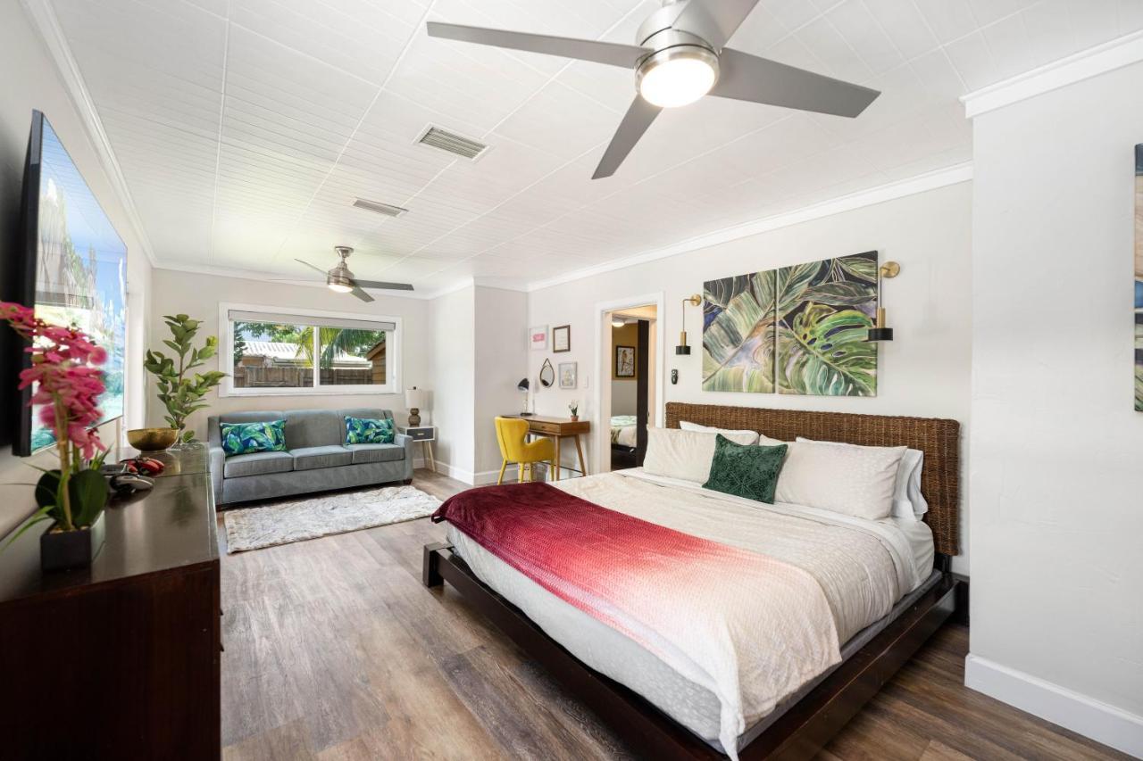 Palms Retreat! Giant Heated Pool-Hottub-Firepit-5Min2Beach-Pets-Ev Chgr Fort Lauderdale Kültér fotó