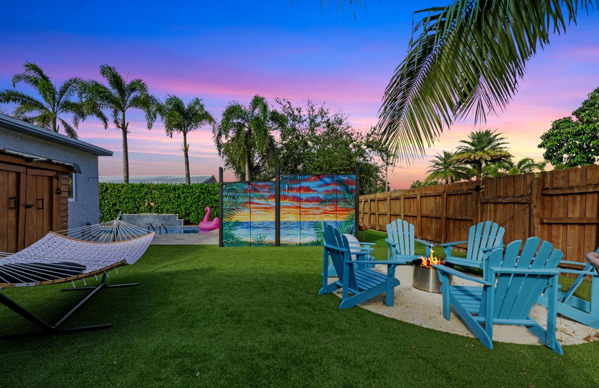 Palms Retreat! Giant Heated Pool-Hottub-Firepit-5Min2Beach-Pets-Ev Chgr Fort Lauderdale Kültér fotó
