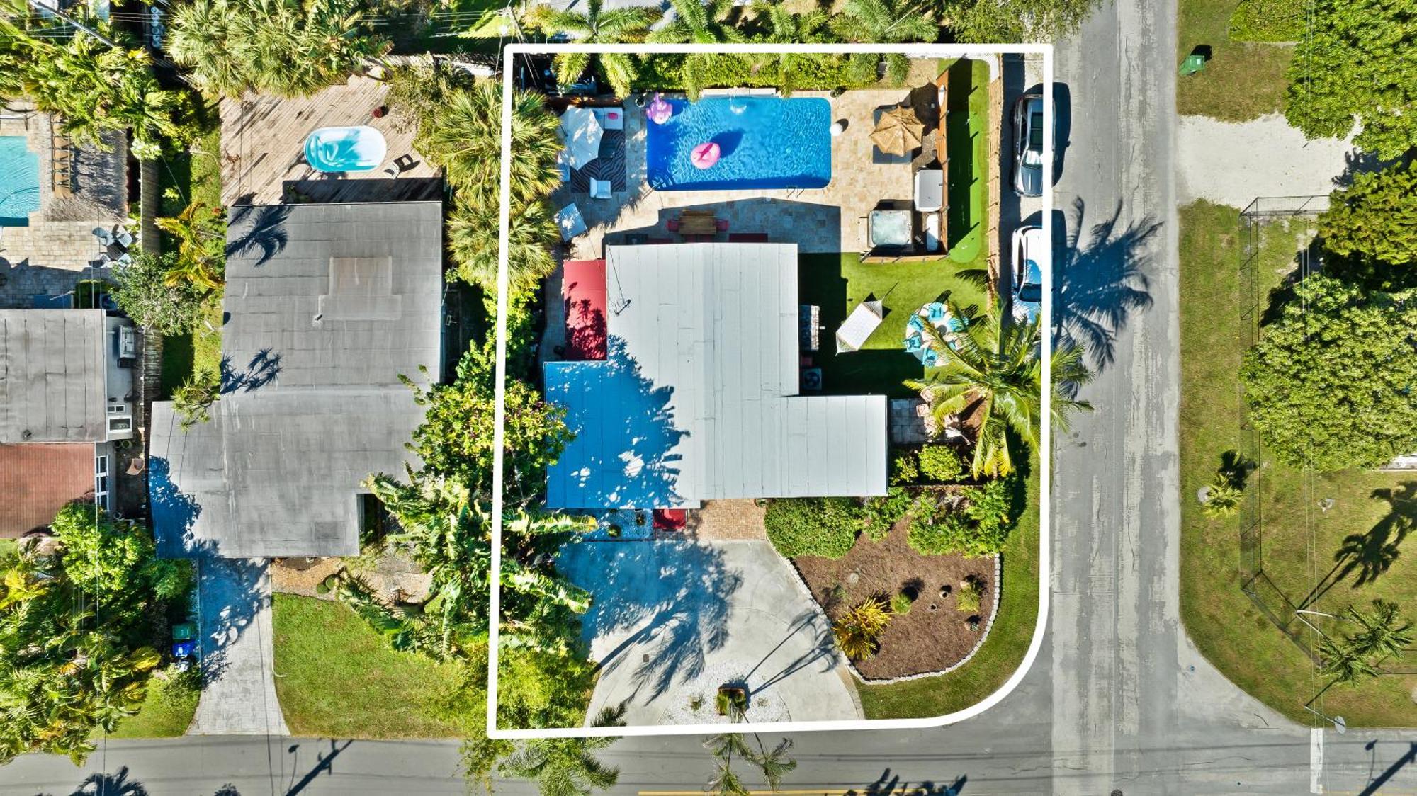Palms Retreat! Giant Heated Pool-Hottub-Firepit-5Min2Beach-Pets-Ev Chgr Fort Lauderdale Kültér fotó