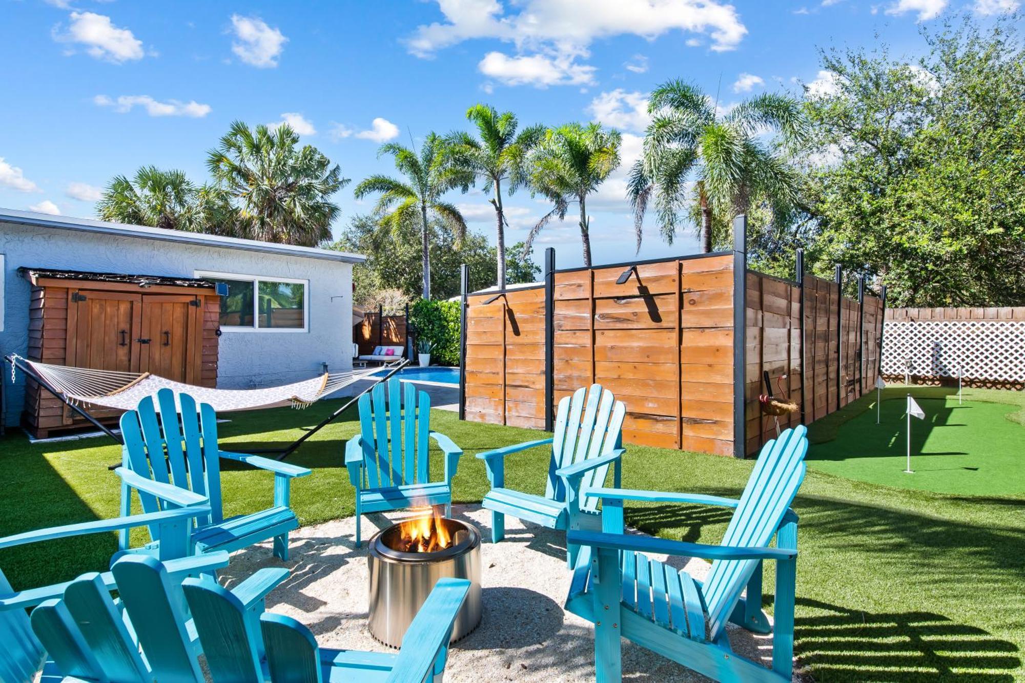 Palms Retreat! Giant Heated Pool-Hottub-Firepit-5Min2Beach-Pets-Ev Chgr Fort Lauderdale Kültér fotó
